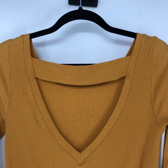 NWT FREE PEOPLE yellow On The Rooftop mini Dress S - Picture 11 of 16